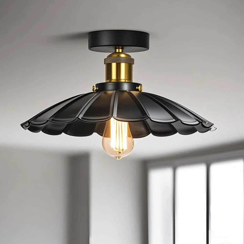 Retro Ceiling Lamp for Living Room Dining Room Bedroom Corridor Entrance Ceiling Lights E27 Indoor Lighting Fixtures