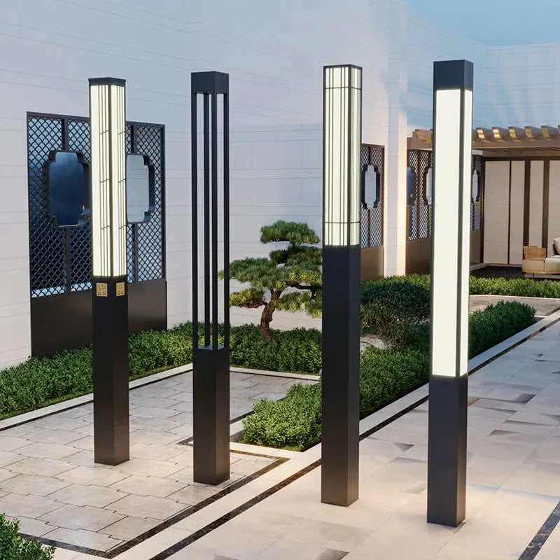 Garden lamp outdoor waterproof new Chinese landscape lamp post community square commercial street lamp project custom high pole