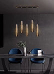 Nordic Minimal LED Pendant Lights Tubes Shaped Chandeliers Home Decor Dinning Living Rooms Villa Island Counter Lighting Fixture
