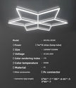 LED Garage Light Diamond Honeycomb Light Car Wash Shop Film Ceiling Car Beauty Workstation Light 126W 6500K