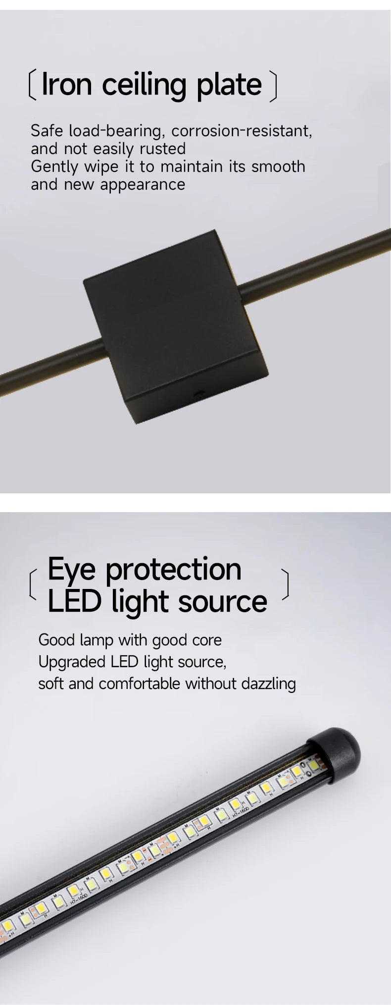 Modern LED Wall Lamp Minimalist Led Light Bedroom Bedside Long Strip Wall Sconces Living Room Sofa Home Indoor Lighting Fixture