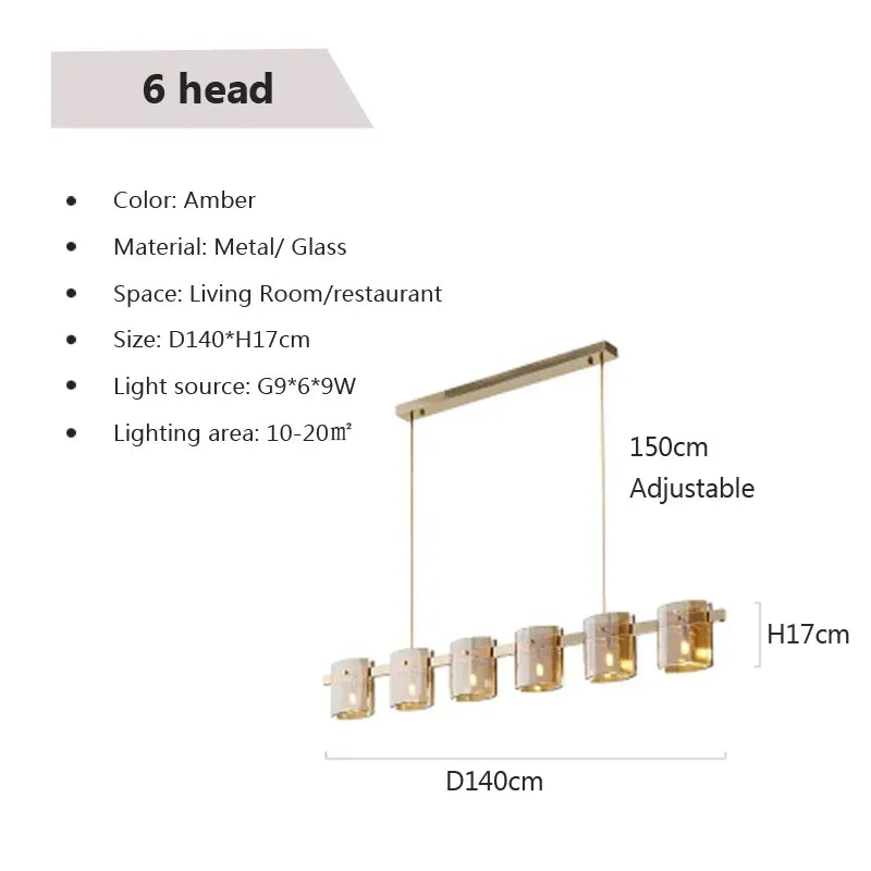 Modern Luxury Living Room Pendant Light Minimalist Bedroom Designer Home Lamp Creative Restaurant Bar Counter Main Light