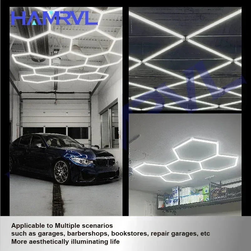 Office Extra Large Workshop LED Light 6500K Garage Ceiling Light Shop Light for Car Detailing Gym Supermarket Show  customized