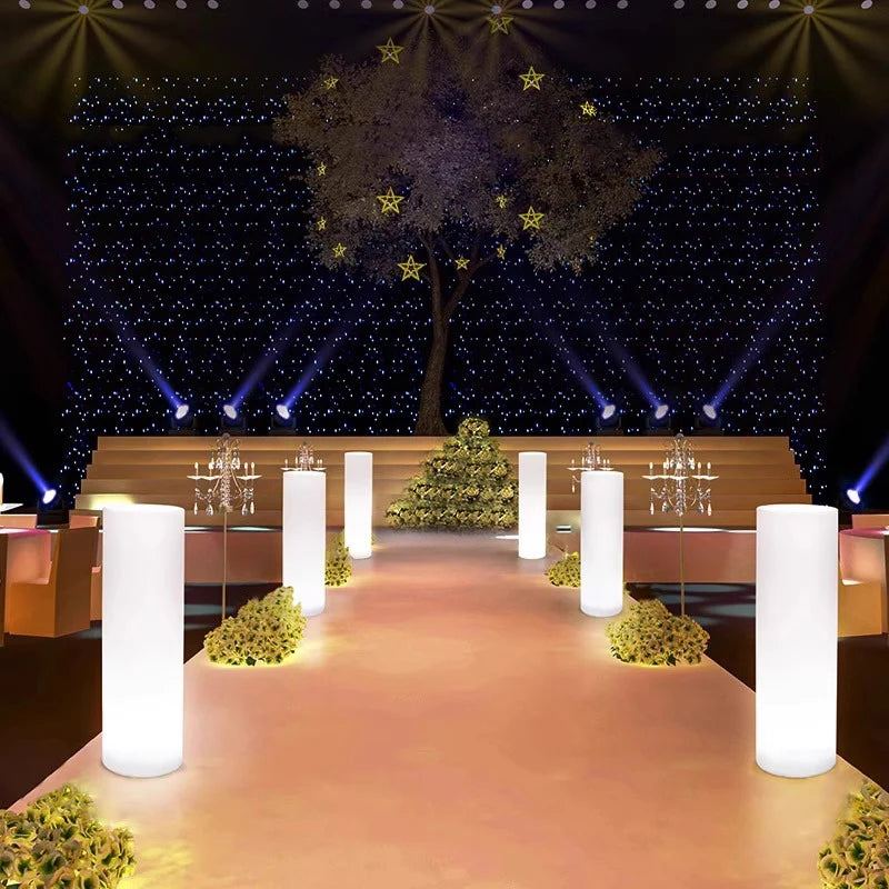 Luminous cylindrical lamp lawn solar LED outdoor lighting non solar lamp outdoor garden decoration outdoor garden light