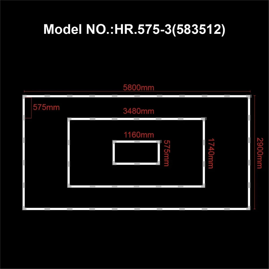 Office Extra Large Workshop LED Light 6500K Garage Ceiling Light Shop Light for Car Detailing Gym Supermarket Show  customized