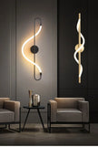 TINLAIBOR Minimalist designer's Wall lamp Living room Background wall Staircase decoration music notation Wall lamps Bedhead