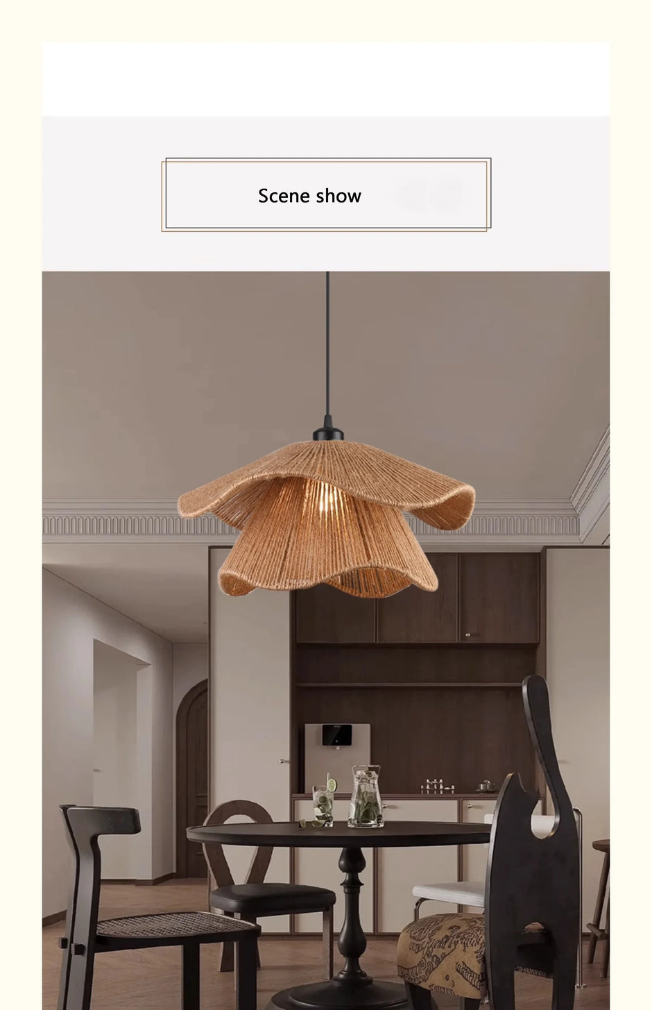 2025 Handmade Woven Restaurant Pendant Light Hemp Rope Light Bedroom Light Restaurant Japanese Style Room Decoration Pendant Lig
