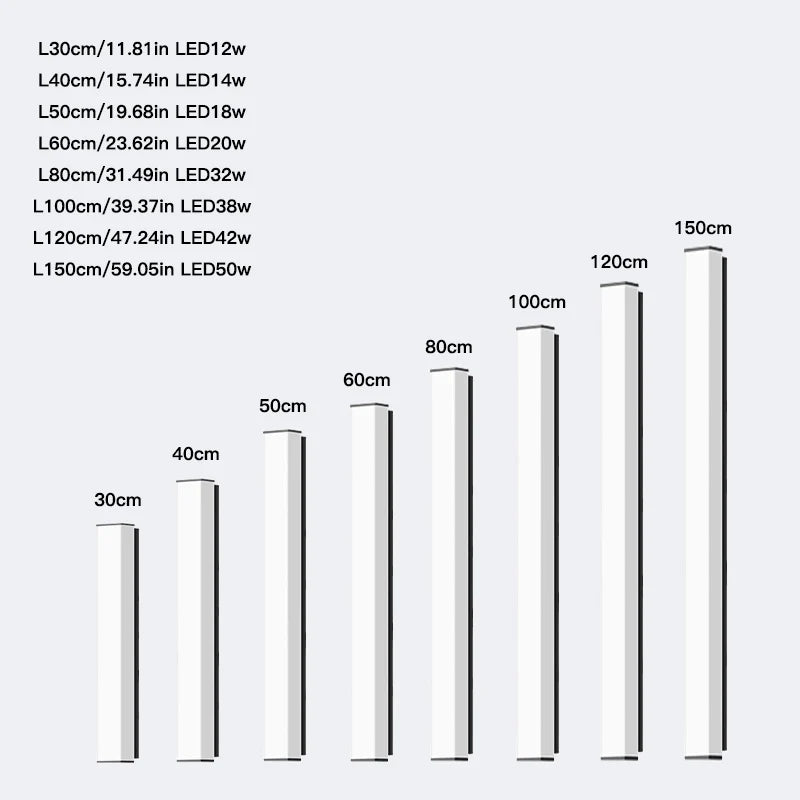 Stainless steel outdoor wall lamp outdoor wall lamp outdoor Led outdoor lighting long wall lamp waterproof IP65 outdoor garden l