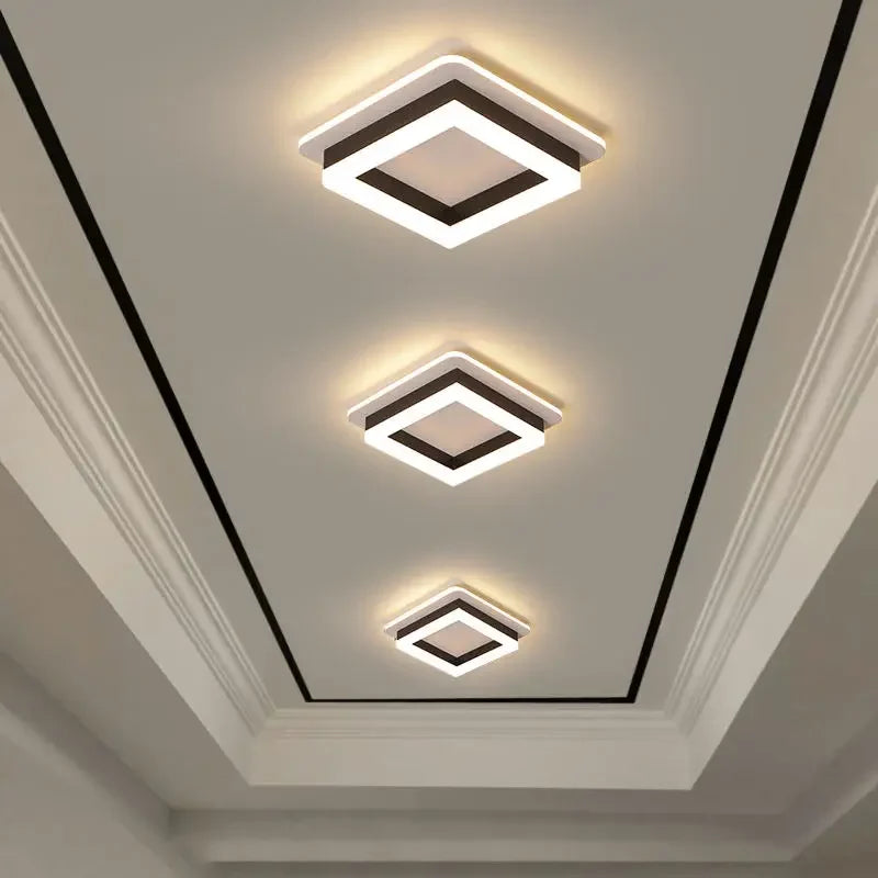 Modern LED Chandelier Indoor Lighting For Corridor Hallway Surface Mounted Acrylic Ceiling Light Dimmable Lamp Lustres HOME Deco