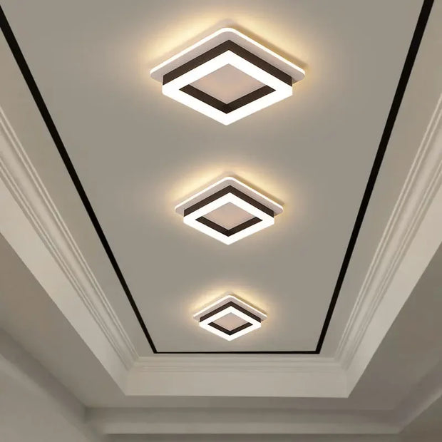 Modern LED Chandelier Indoor Lighting For Corridor Hallway Surface Mounted Acrylic Ceiling Light Dimmable Lamp Lustres HOME Deco