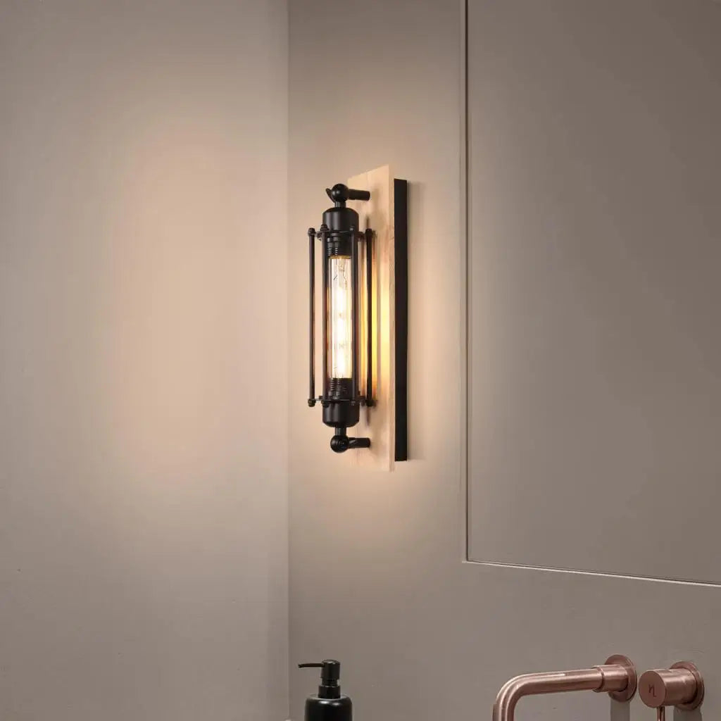 Retro Industrial Iron Wall Light Corridor Staircase Restaurant Loft Wall Sconce Bedroom Bedside Lamp Home Decor Indoor Lighting