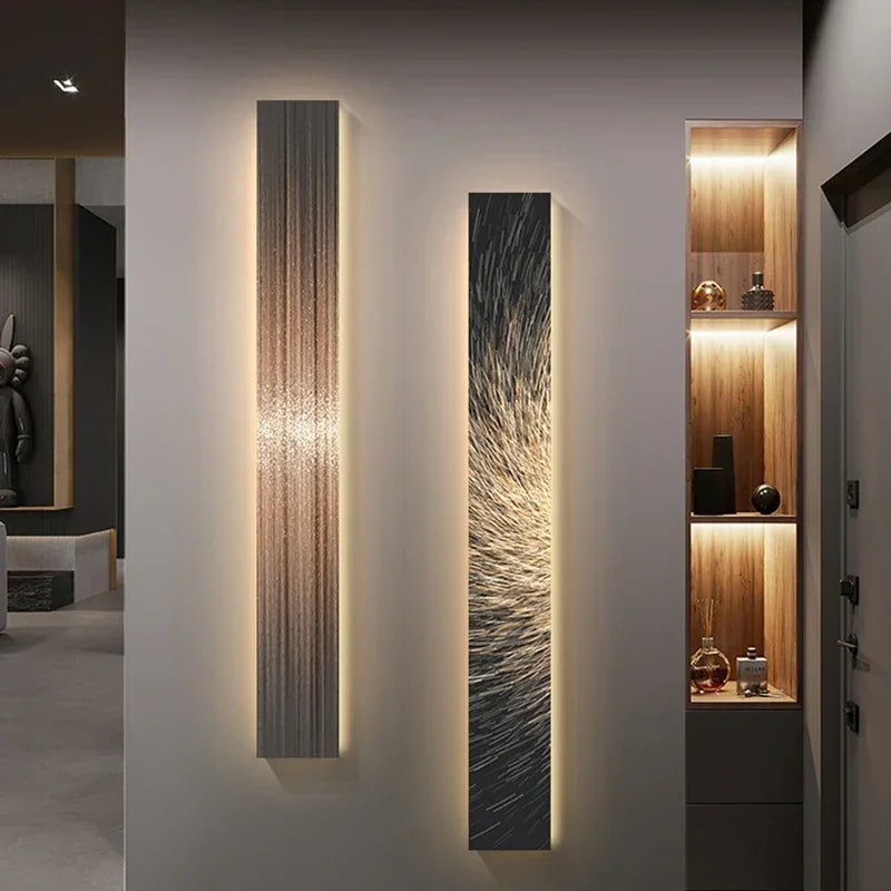 2024 New Modern Frameless Painting Lamp Atmosphere Interior Decoration Art Wall Hanging Lamp Suitable for Living Room Lighting