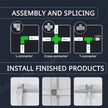 6500K  LED tube combination rectangular sleeve lamp made of PC material,lightweight For garage light,barber shop bedroom