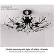 VIOLET Modern Crystal Ceiling Light American Country LED Creativity Living Room Dining Room Bedroom Coffee shop clothing store