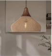 Japanese Wabi-Sabi Rattan Pendant Light - Hand-Woven E27 Boho Lamp for Restaurant Coffee Shop Dining Room Kitchen Island