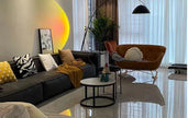 2026 LED Square Pendant Light For Dining Room Bedroom Living Room Home Loft Decor Modern Black Aluminum Hanging Lamp
