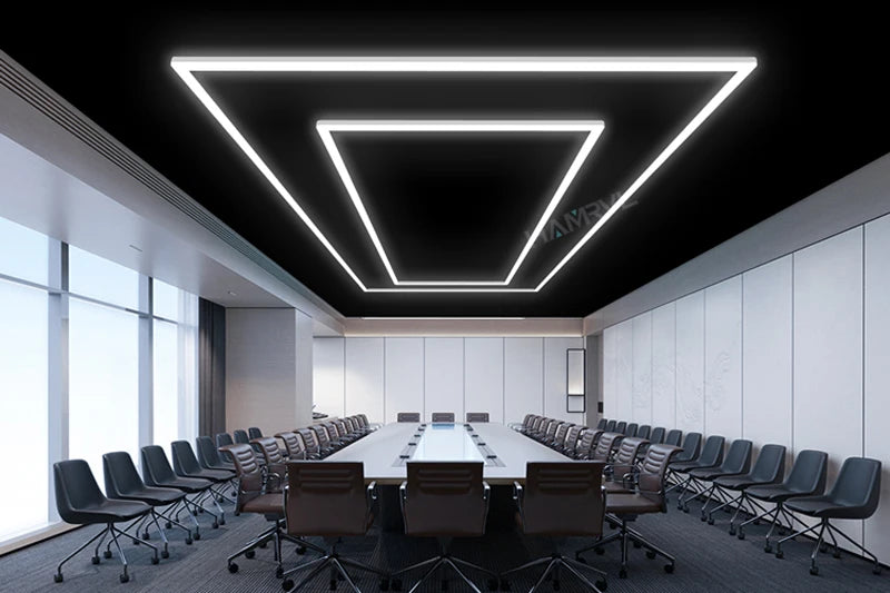 Honeycomb LED Rectangle Lighting Office Gym Desk Barber Workshop Ceiling pendant Light Color change Dimmable Garage Hexagon Lamp