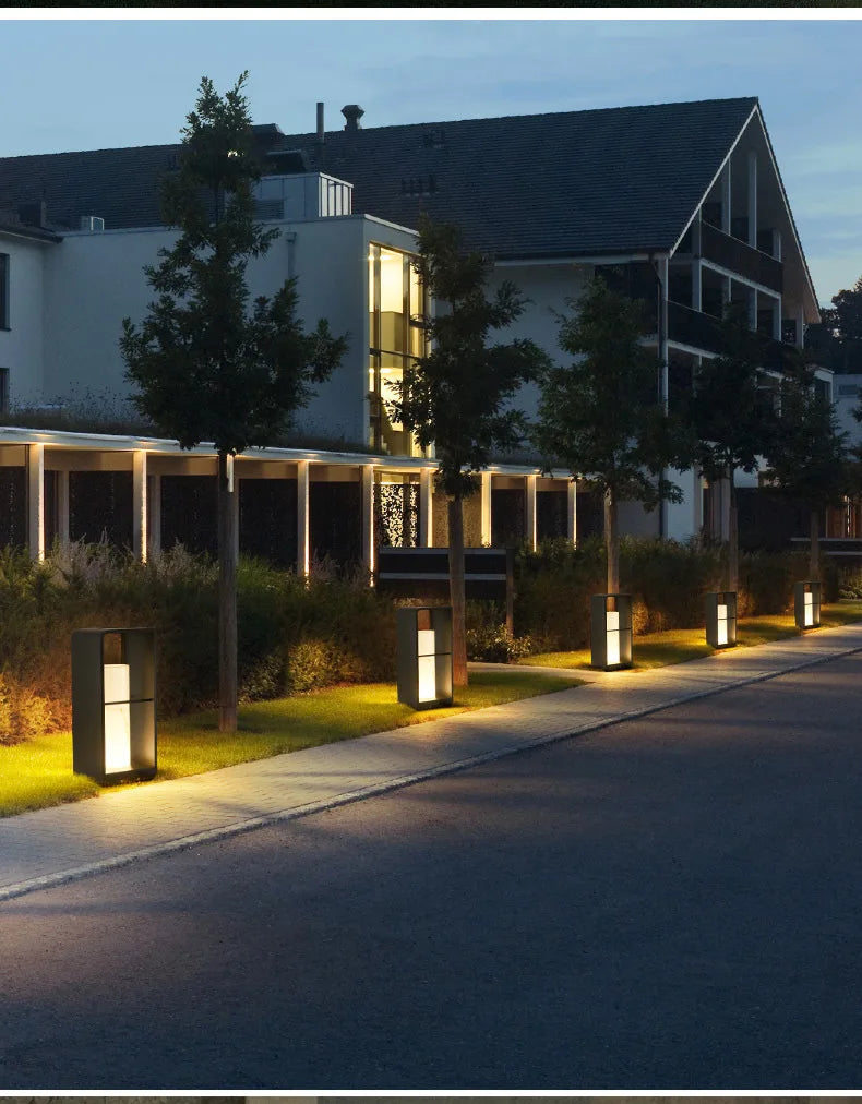 Garden Light Solar LED Light Fence Light Outdoor Waterpoof Landscape Lighting Lawn Lamp Villa Courtyard Decor Floor Lamps