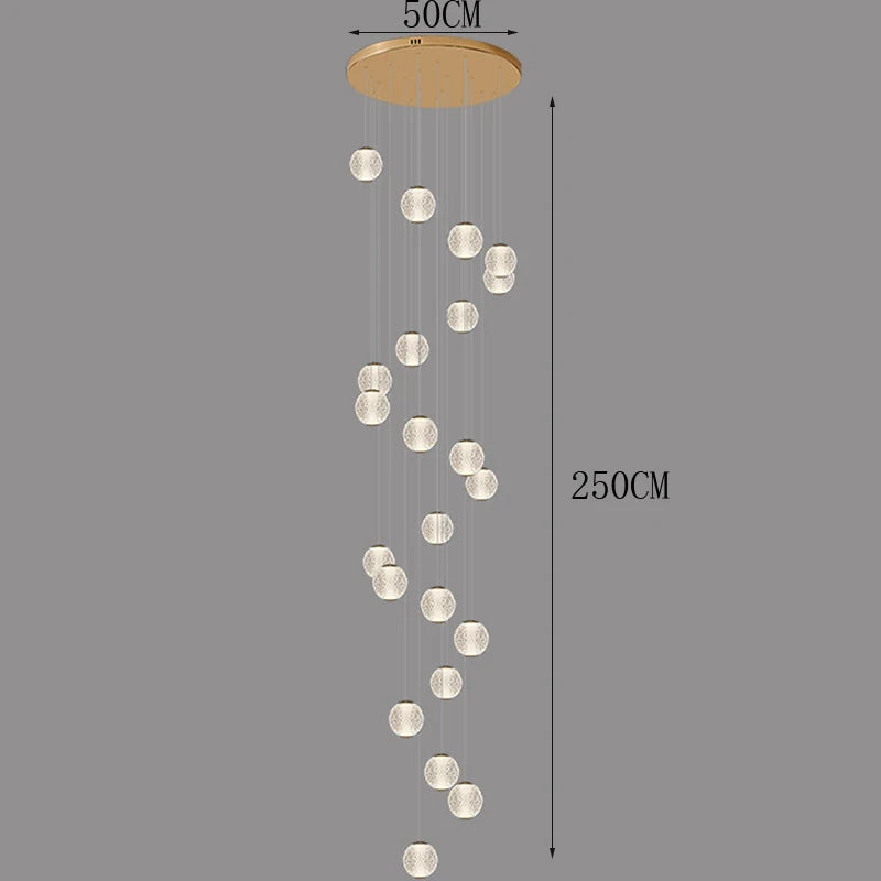 Modern Stair chandelier Pendant lights indoor lighting Ceiling lamp hanging light led Chandeliers for living room indoor lightin