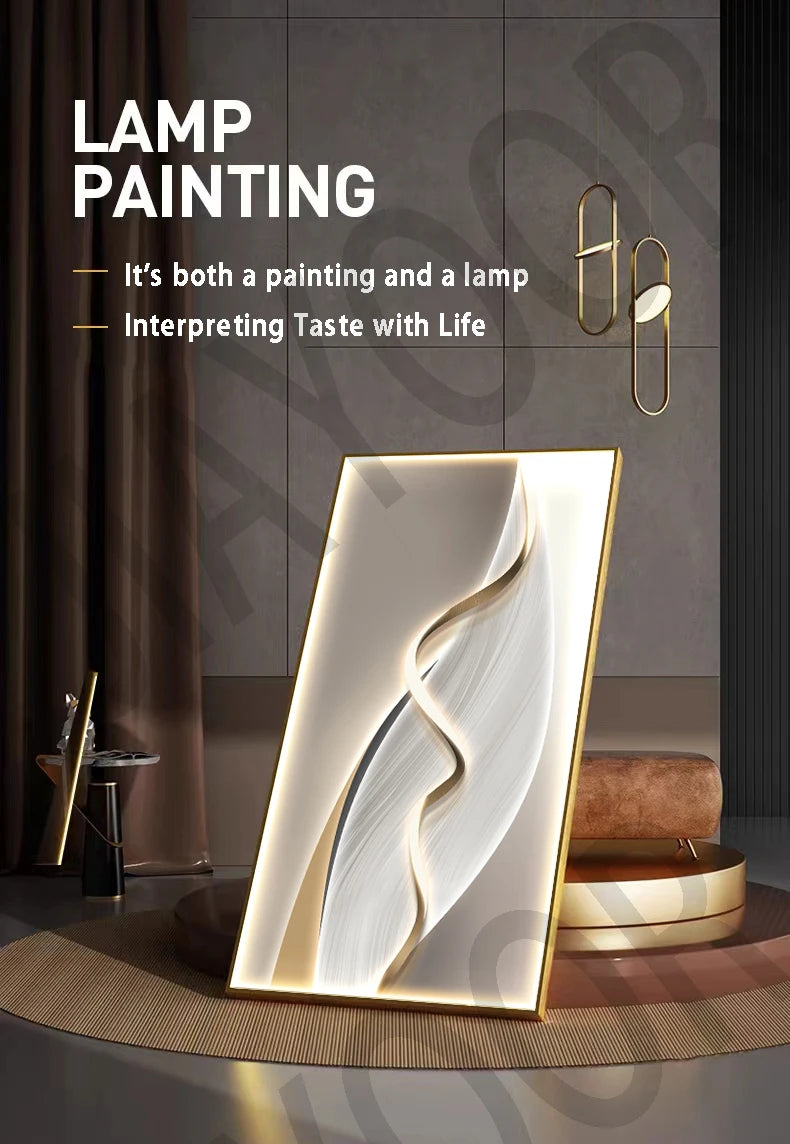Entrance Foyer Decoration Painting Light High-end Ornament Led Room Light Interior Wall Lamp Home Decoration Item Picture
