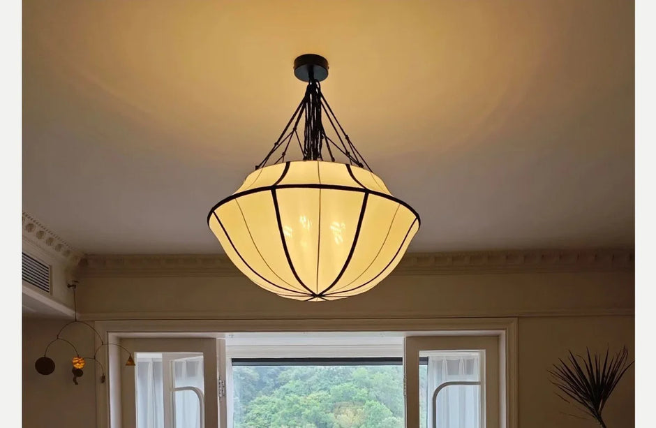 Japanese silk pendant light Art Decor Oi Soi ufo umbrella lamp LED chinese lantern Living Room Study office unique bedroom light