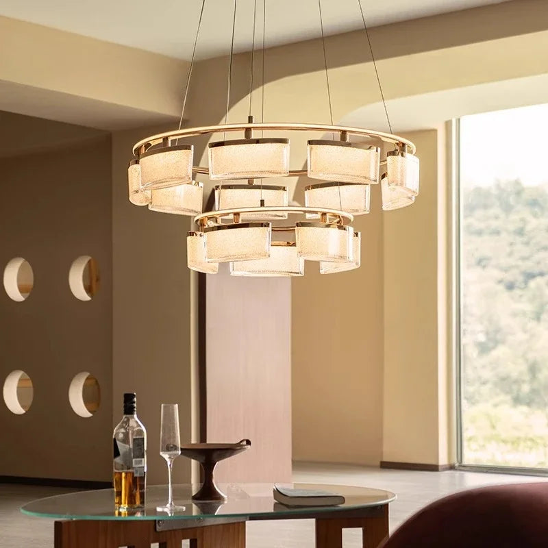 Living room chandelier, French chandelier, premium light luxury