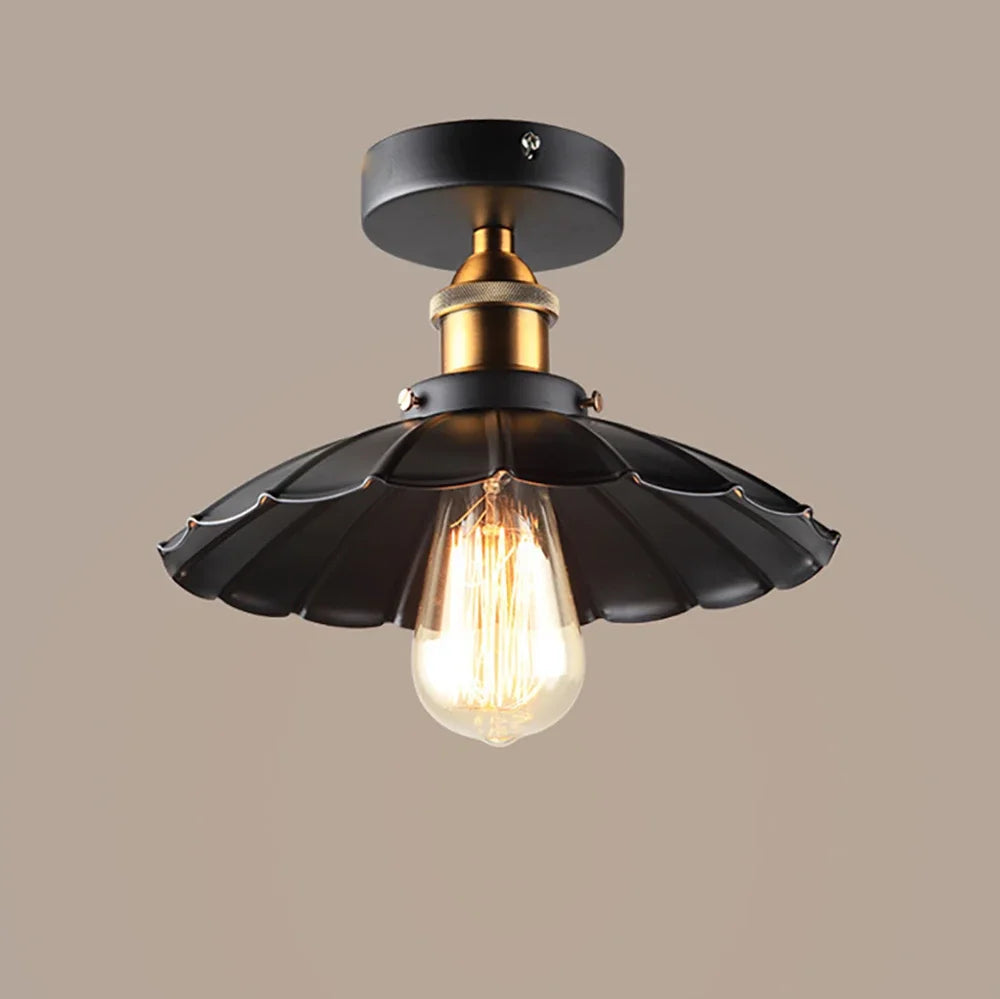 Retro Ceiling Lamp for Living Room Dining Room Bedroom Corridor Entrance Ceiling Lights E27 Indoor Lighting Fixtures