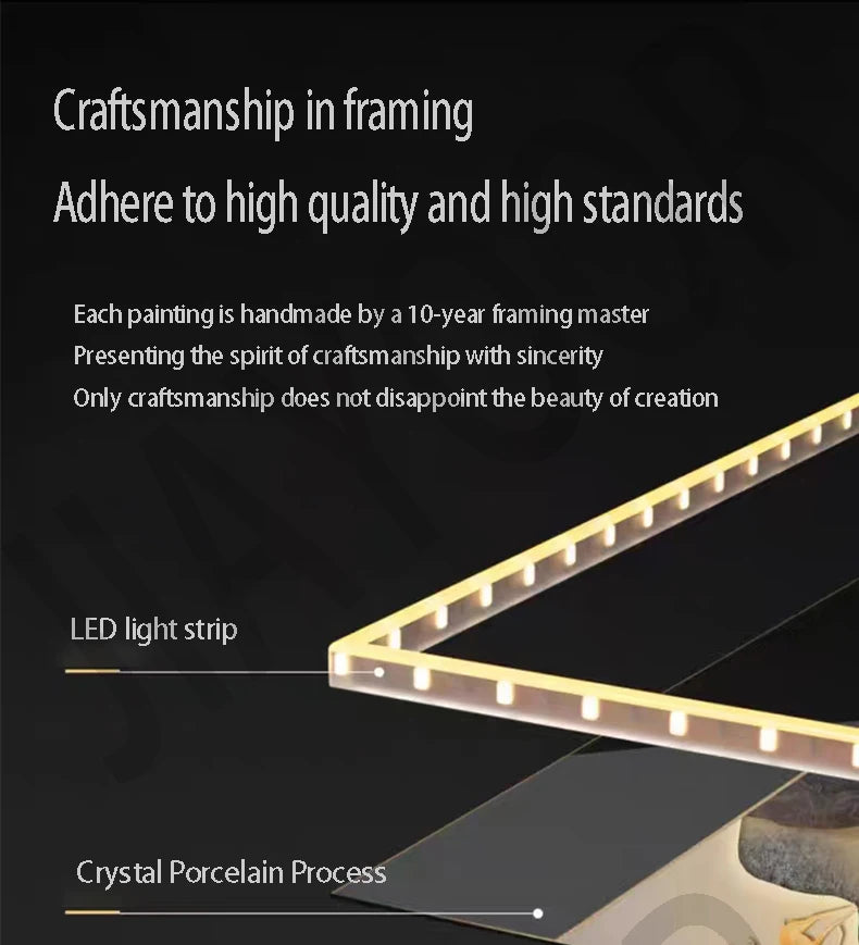 Entrance Foyer Decoration Painting Light High-end Ornament Led Room Light Interior Wall Lamp Home Decoration Item Picture