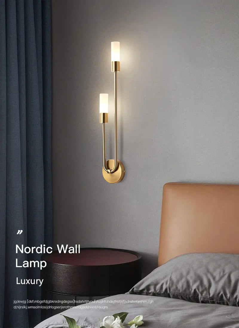 Black Gold LED Wall Lamps with G9 Light Bulb for Bedroom Bedside Interior LED Wall Lights Wall Sconce for Corridor Foyer Kitchen