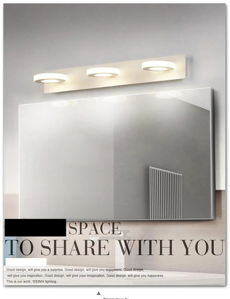 Modern Stair Led Wall Lamp Kitchen Bathroom Mirror Light Fixture Decor Bedroom Home Lighting White Metal Acrylic Sconce 110-220V