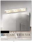 Modern Stair Led Wall Lamp Kitchen Bathroom Mirror Light Fixture Decor Bedroom Home Lighting White Metal Acrylic Sconce 110-220V