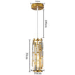 Crystal Pendant Lamp American Industrial-style Home Décor Lighting Fixtures for Kitchens, Dining Rooms, Parlor and Bedrooms
