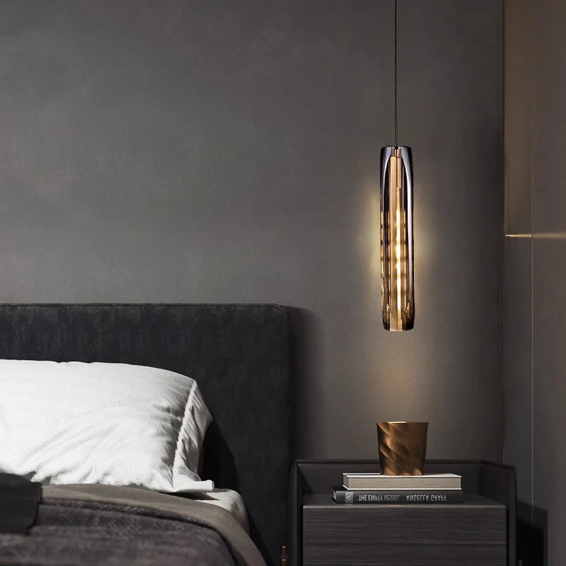 Nordic Minimal LED Pendant Lights Tubes Shaped Chandeliers Home Decor Dinning Living Rooms Villa Island Counter Lighting Fixture