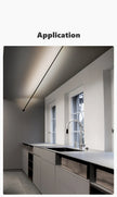 Minimalist LED Skyline Linear Light COB Modern Wall Lamp for Living Room Bedroom Art Exhibition Wall DIY Decor Strips Sconce