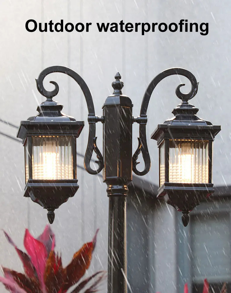 Double Ended Courtyard Outdoor Waterproof Lawn Landscape Community Villa Garden Light