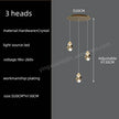 Nordic Crystal Chandelier for Living Room Villa Ceiling Chandeliers Duplex Loft Hanging Lamps Stairscase Suspended Pendant Lamps