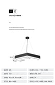 Arrow chandelier LED modeling light Office gym Internet cafe store Shopping mall corridor aisle V-shaped industrial wind light
