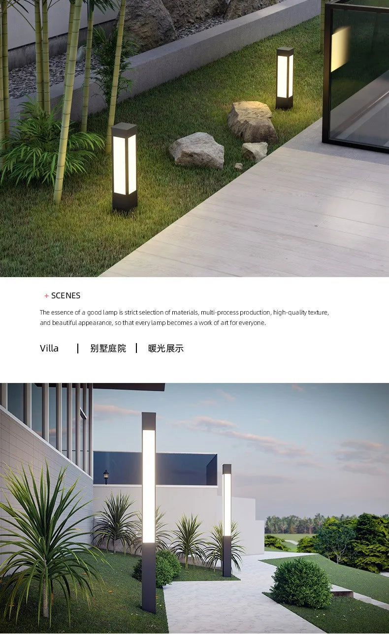 Landscape lights are connected to the community, garden landscape lights, and courtyard lights are now made of solar energy