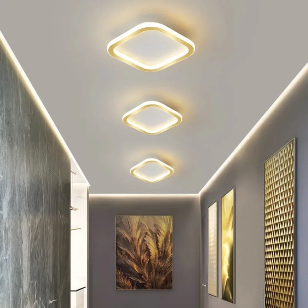 Modern Aisle LED Ceiling Light 3 Colors Bedroom Living Room Study Balcony Corridor Stairwell Home Decorative Small Ceiling Lamp