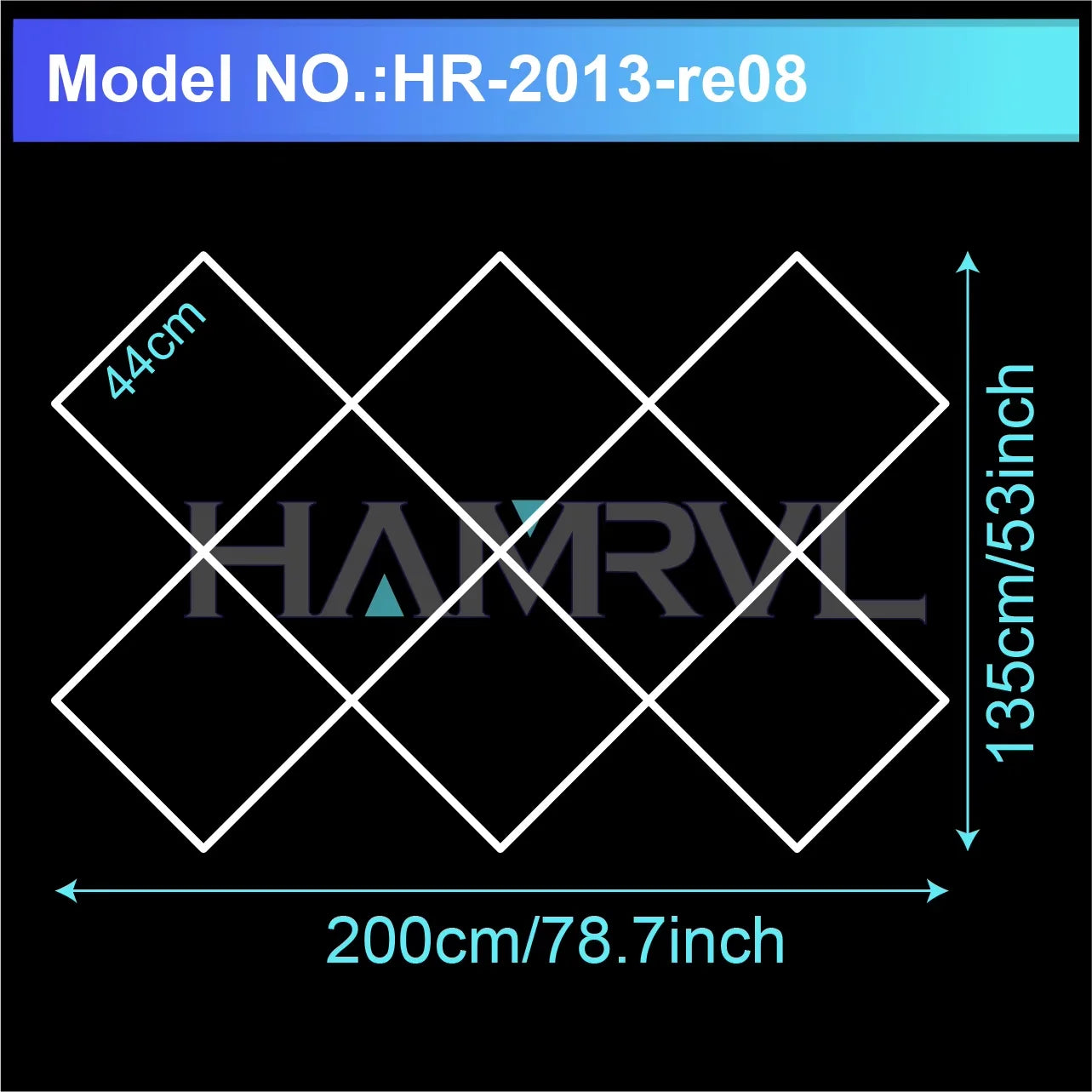 Diamond LED Ceiling Light Hexagonal Design Suitable for Garage Barber Shop Gym Exhibition Hall Ceiling Light Decoration Lighting