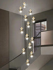 Modern home decoration crystal chandelier, stair Pendant lamp, living room Pendant lights, interior lighting