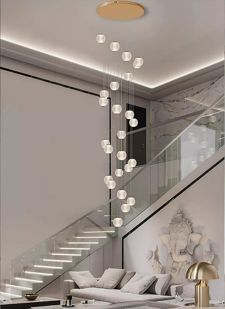 Modern Stair chandelier Pendant lights indoor lighting Ceiling lamp hanging light led Chandeliers for living room indoor lightin