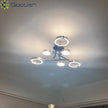 Modern Luxury Nordic Style Aluminum Circle Shaped LED Pendant Light Art Creative Lamp for Living Room Home Decoration Chandelier