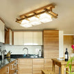 Solid wood ceiling lamp balcony American Scandinavian new chinese aisle corridor light LED Ceiling Lights