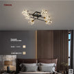 Light Luxury All Copper Living Room Ceiling Lamp, High-end Crystal Lamp, Creative Bedroom Lamp, Minimalist Dining Room Lamp