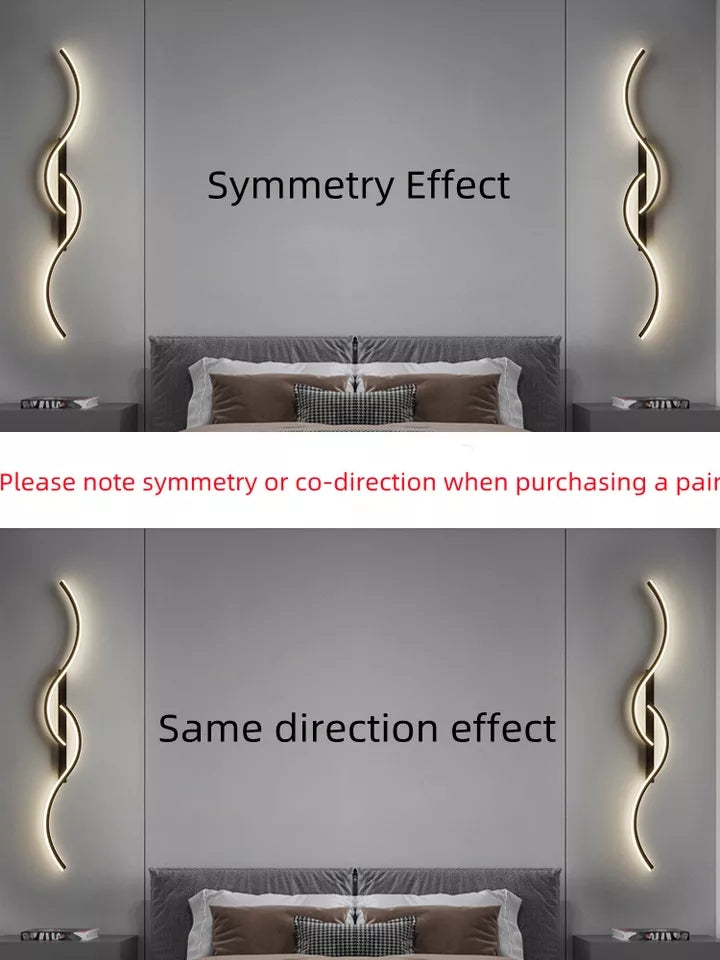 Led Bedside Wall Sconce Lamp For Living Room Bedroom Stair Modern Art Interior Wall Lights Light Fixture Night Lamps Home Decor