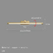 Modern Gold Copper LED Wall Light Rotatable Mirror Bathroom Bedroom Sconce Brass Simple Wall Lamp