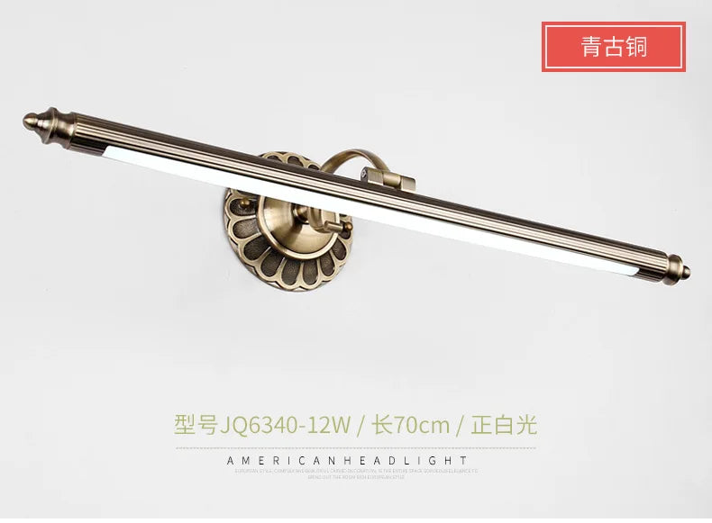 500mm europe american bathroom lamp retro bedroom mirror light led hotel restaurant decoration light  WF101309