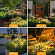 6/810 Heads Solar Light Waterproof Sparkling Stars LED Floral Firework 2 Modes Switching Ground Mounted Landscape Lighting
