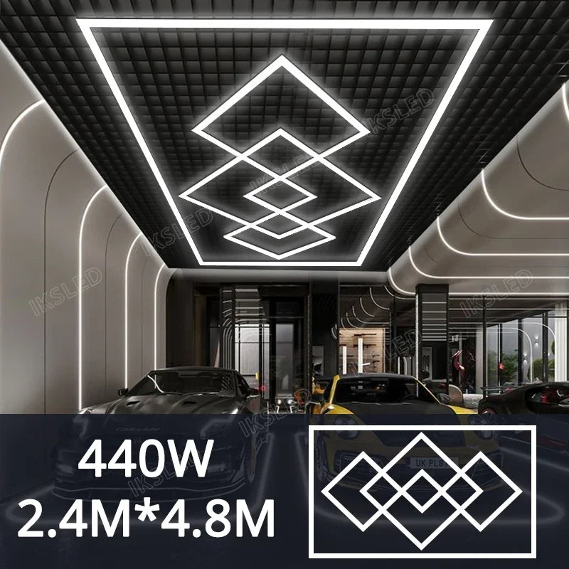Dimmable  Hexagonal-shaped LED Light  Garage Light High-quality, life Shots, garage/Hair salon Light Honeycomb light AC85-265V